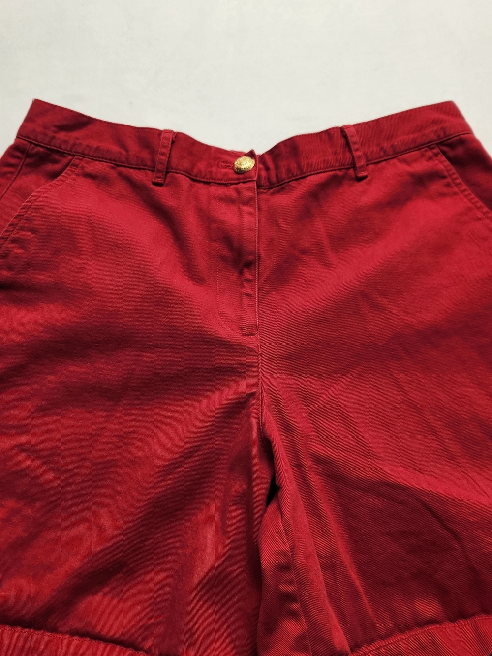 ⭐️Vintage Lauren Ralph Lauren Red Shorts Size 10 Vintage Y2K 100% Cotton Preppy - Picture 2 of 12
